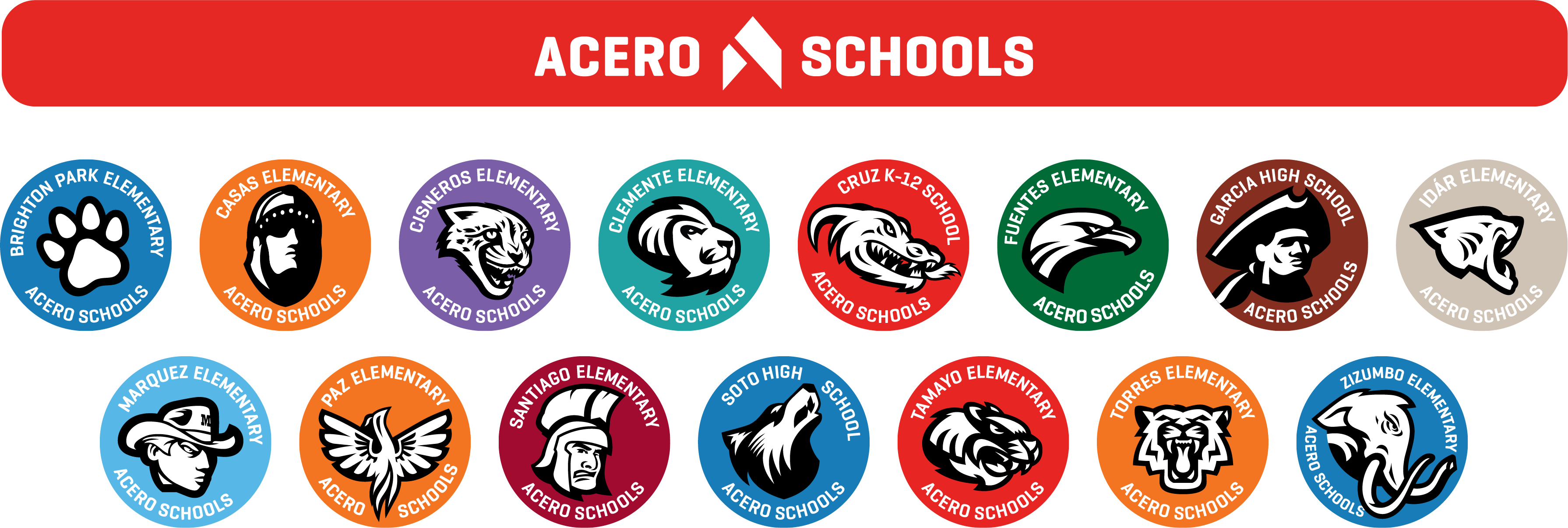 Acero Schools Logos